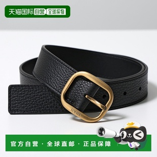 皮带 E619Z26X53 女士真皮 日本直邮LOEWE 黑 SOFT 1206 ROUNDED