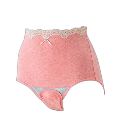 【日本直邮】Inujirushi犬印本铺孕妇内裤贴服柔软粉色绵C1027L-L