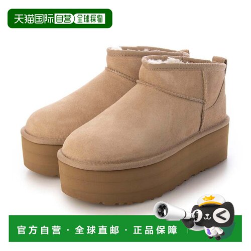 日本直邮W CLASSIC ULTRA MINI PLATFORM 运动鞋 沙色雪地靴