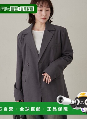 1h可退 日本直邮mline 女装 宽松版型 褶饰半袖外套 双口袋设计 M