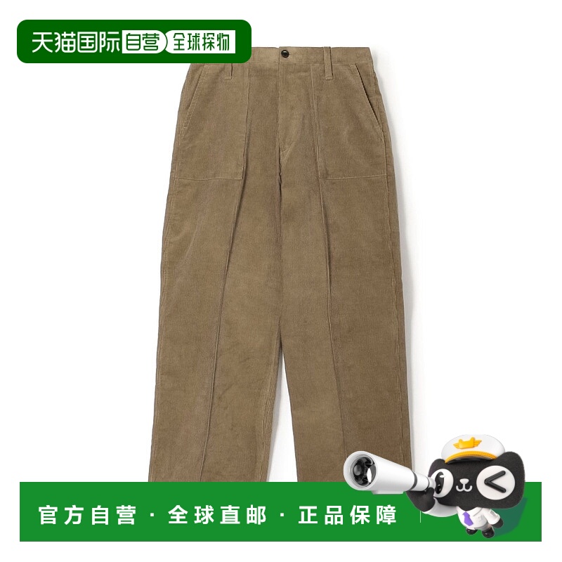 1h可退 日本直邮DUCA VISCONTI 男装 宽松直筒 棉质灯芯绒贝克裤