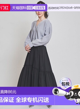 日本直邮31 Sons de mode 尼龙百褶半身裙 带腰带 [315060EW14694