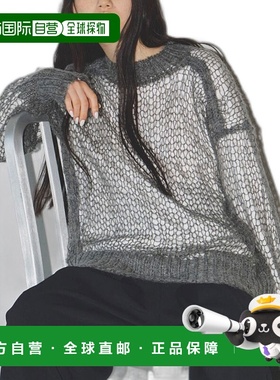 日本直邮TODAYFUL 透明马海毛针织透明马海毛针织上衣中长长袖123