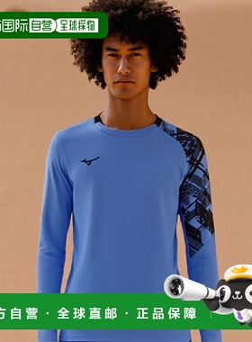 【日本直邮】Mizuno美津浓 训练长袖T恤 速干除臭32MA2140 蓝色 S