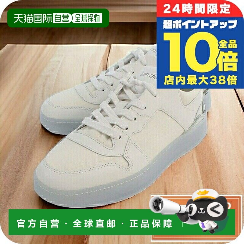 日本直邮JIMMY CHOO 小牛皮/帆布 FLORENT-M 白色配饰 可选型号