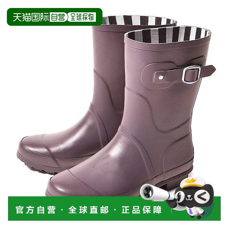 Todos女士防水雨靴TO 132灰紫色柔软防滑雨天出行雨鞋橡胶户外