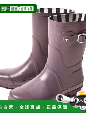 Todos女士防水雨靴TO 132灰紫色柔软防滑雨天出行雨鞋橡胶户外