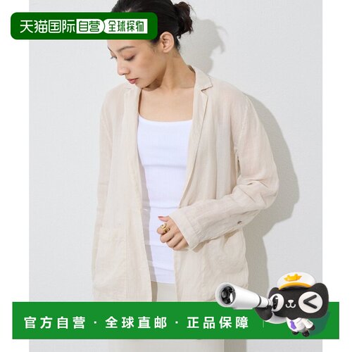 日本直邮Whim Gazette 女装 亚麻衬衫式西装外套 WGZ1061507A0001
