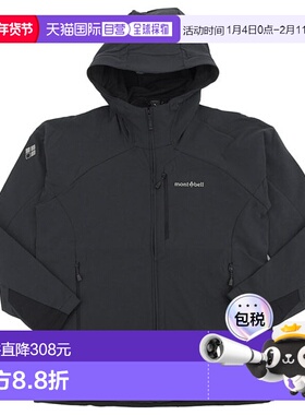日本直邮Mont-bell 服装 男士派克大衣 SML XL 黑色 24 Nomad 派