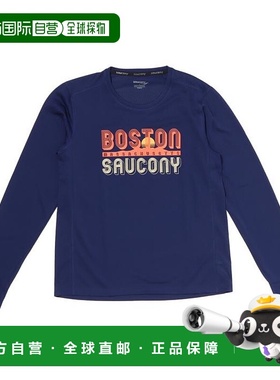 日本直邮 Saucony W STOPWATCH GRAPHIC L/S索康尼速干