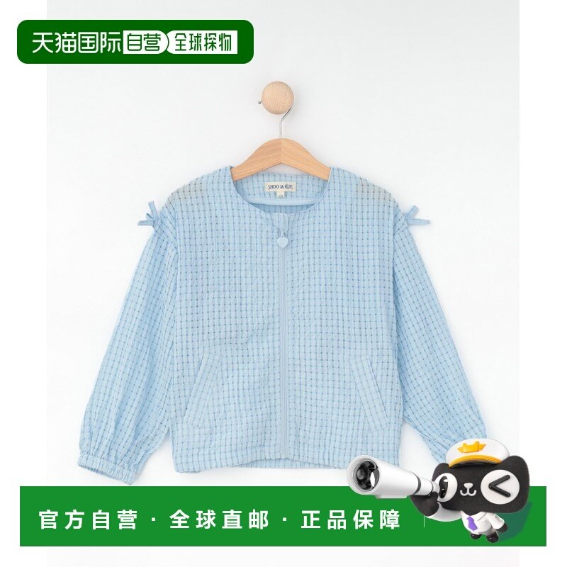 1h可退 日本直邮SHOO・LA・RUE 儿童清涼感透膚格紋短外套 夏季防曬,童装/婴儿装/亲子装,夹克/皮衣,淘宝优惠券,粉丝福利购,淘宝优惠卷