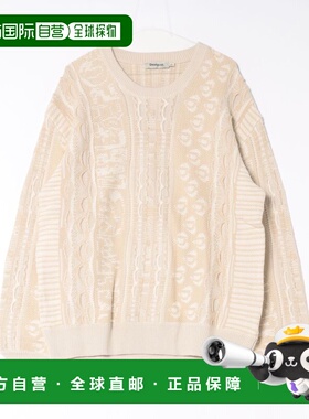 日本直邮Desigual 德诗高 男装宽松半透明镂空针织长袖 26SMJF14