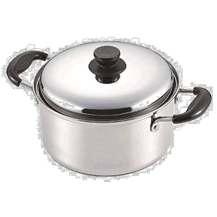 【日本直邮】Pearl Metal珍珠金属 双把手锅 20cm 3层底 HB-5105