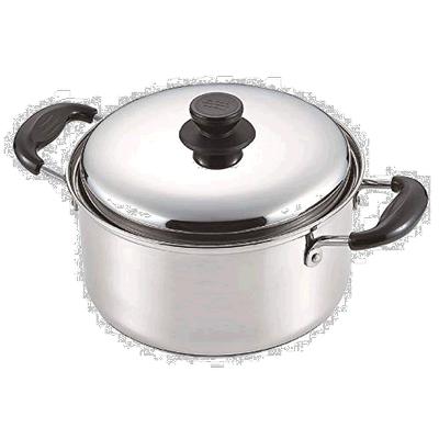 【日本直邮】Pearl Metal珍珠金属 双把手锅 20cm 3层底 HB-5105