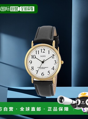 【日本直邮】J AXIS日韩腕表简约商务风大表盘男式腕表手表黑色