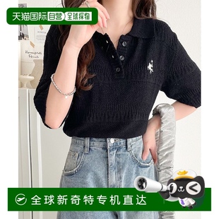 Polo衫 1小时内可退 女士刺绣短袖 日本直邮Classical ce12603 Elf