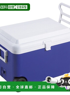 日本直邮CAPTAINSTAG 鹿牌 利加德 60L 带轮冷藏箱 蓝色 M5060