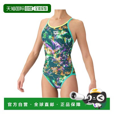 日本直邮Arena 女士连体泳衣 氯 resistant 训练用阿瑞娜