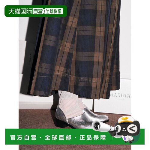 日本直邮HARUTA×ELENDEEK 女士光泽皮革拼色鞋 5【付后1h可退】