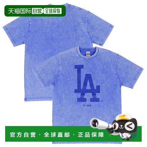 日本直邮MLB Fanatics Dodgers 复古T恤 蓝色