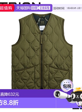 日本直邮TAION 内羽绒背心外套男女 拉链 W 羽绒背心 001ZML-保暖