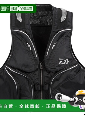 日本直邮Daiwa Wear DV-3025 短款钓鱼背心 XL 黑色
