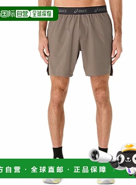 日本直邮ASICS 双编织 7 英寸短裤 2031E910-020 男士短裤