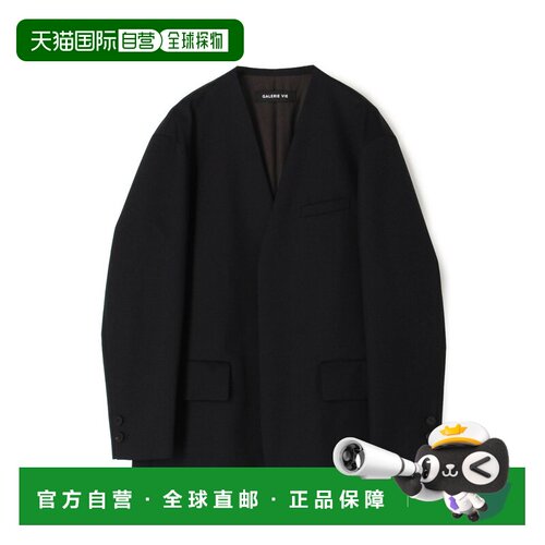 日本直邮GALERIE VIE 可水洗斜纹布无彩色夹克外套
