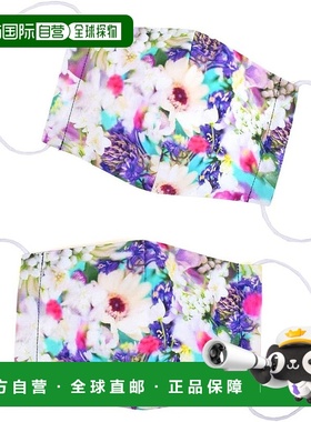 【日本直邮】CCS 女士口罩 2 件套 可水洗 3D 面料 抗菌 白色 紫