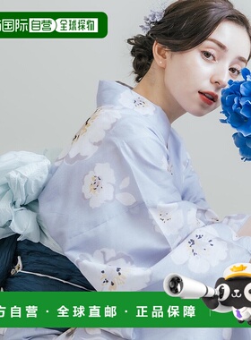 日本直邮Rocky Monroe 女士浴衣两件套装 纯棉花柄和服 可爱复古