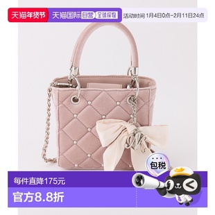 1h可退 日本直邮NICE CLAUP 女装 绗缝迷你斜挎包 链条装饰方包 0