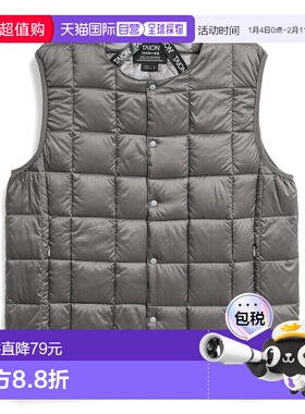 日本直邮TAION 圆领纽扣内衬羽绒背心 TAION-004