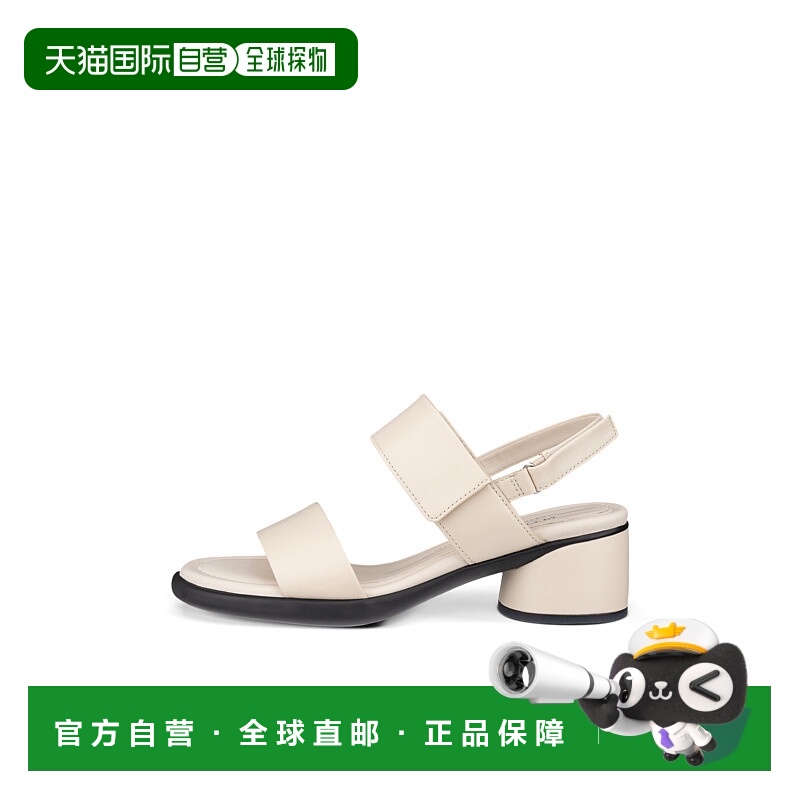 日本直邮ecco爱步 sculpted lx 35 时尚舒适 一字带凉鞋 女款 米