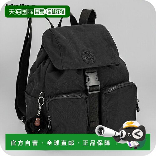日本直邮Kipling 女士双肩包CHINA KIB8N30DH 黑色黑色旅行奢华时
