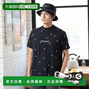 男士 DRY 1h可退 圆领印花POLO衫 LABEL 弹性 日本直邮ORANGE