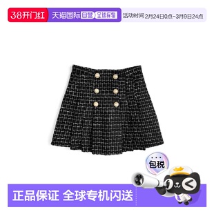 日本直邮日潮 GRL带安全裤内衬粗花呢百褶迷你裙ks202半身裙a字裙