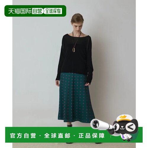日本直邮GRACE CONTINENTAL 绿色波点裙 半身裙A字裙
