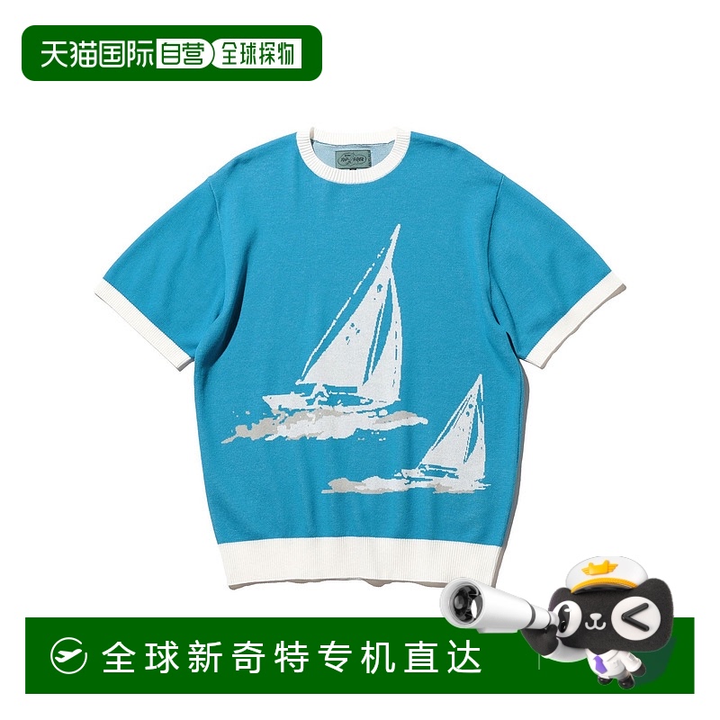 1h可退 日本直邮BEAMS PLUS 男士SPERRY TOP-SIDER联名图案针织T