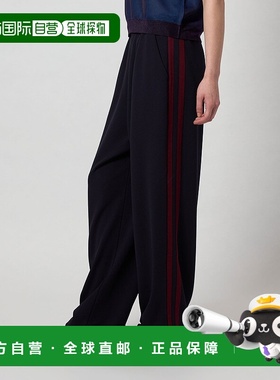 1h可退 日本直邮6(ROKU) 女士休闲裤 侧边双线设计 显瘦宽松裤 86