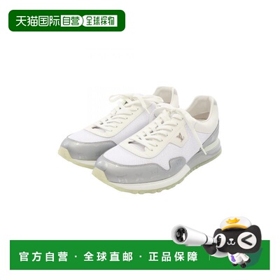 日本直邮中古LV路易威登男S级99新sneakers运动鞋牛皮鞋银色