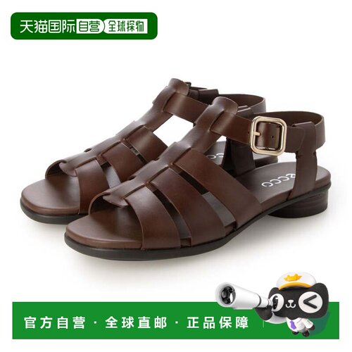 日本直邮ECCO 脚部华丽 SCULPTED ALBA 25 女士真皮踝带凉鞋 POTT