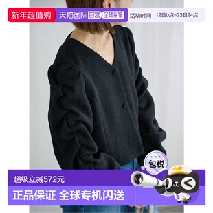 1h可退 日本直邮IENA 圈圈纱褶皱女衬衫上衣泡泡袖