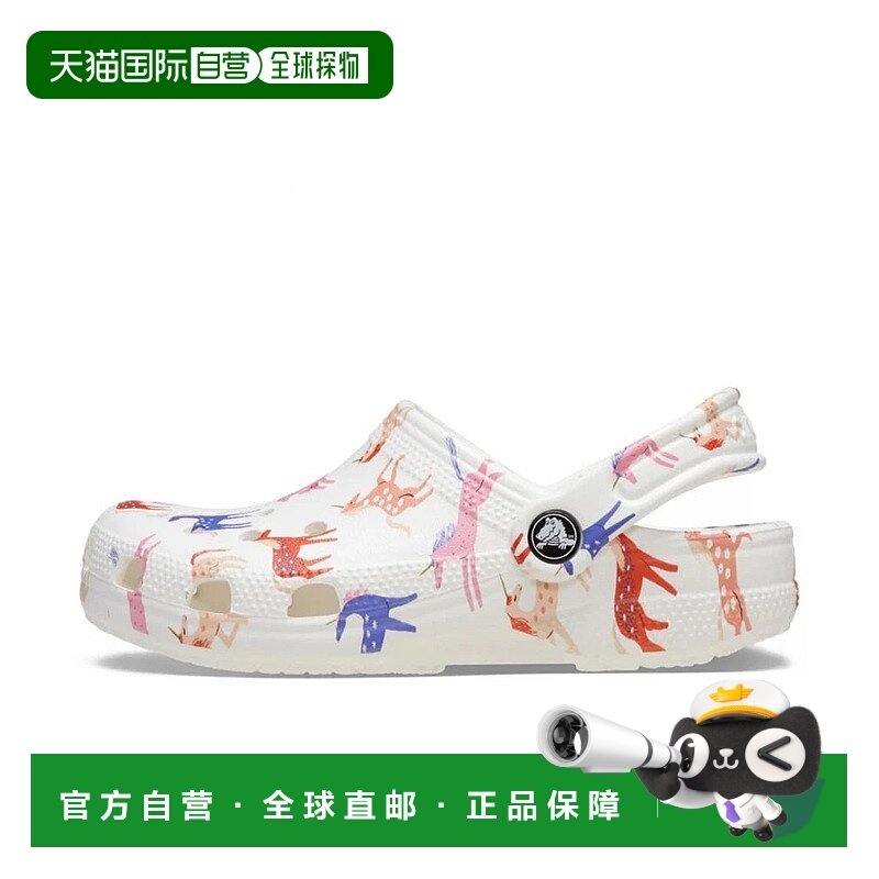 日本直邮Crocs-鳄鱼儿童经典角色印刷木log儿童印刷堵塞209695 9C