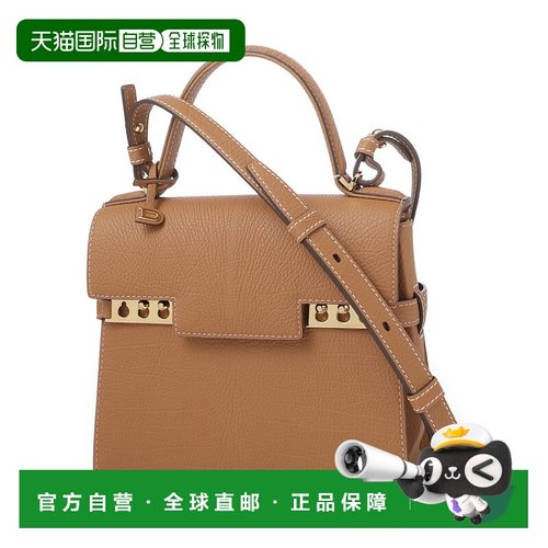 日本直邮DELVAUX 德尔沃 TEMPETE PM 2WAY 手提斜挎包 女士棕色手