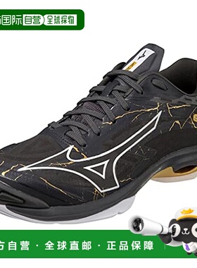 【日本直邮】Mizuno美津浓 室内运动鞋 黑 x 金  29cm 2E  V1GA22