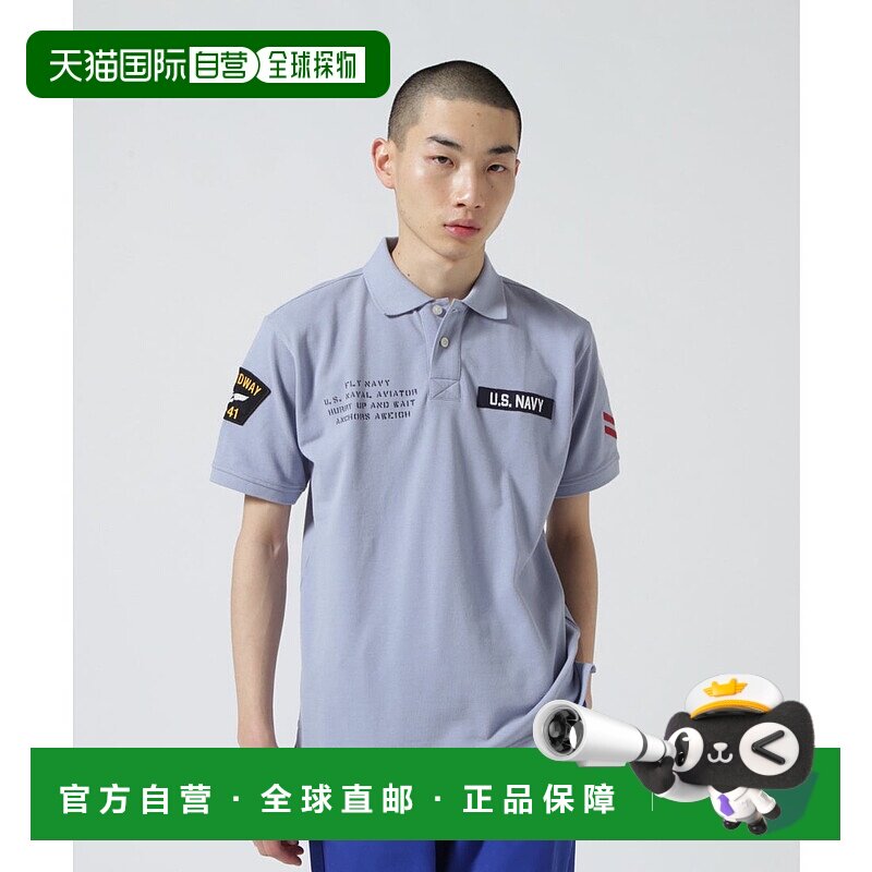 日本直邮AVIREX 海军贴布马球衫 AV1129EM019341
