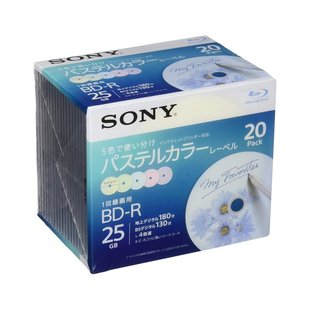 光雕 SONY索尼视频用蓝光BD R刻录光盘1层4配速20片装