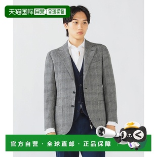 三扣夹克 日本直邮BEAMS 西装 Plaid 夹克男装 Grain