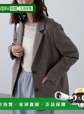 1h可退 日本直邮FREE'S MART 女士羊毛混纺宽松西装外套 轻便大版