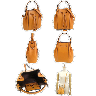 日本直邮Furla 单肩包女士橙色 MIASTELLA MINI BUCKET BAG WB005
